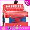 Hot selling children toy wooden musical accordion instrument W07K006A