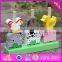 2016 new design educational animals wooden stacking toys for toddlers W13D126