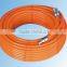 Jinrui pu Braided Tube With Coupler 10mm*6.5mm Tear Strength Perfect 15m Orange Used for Industry for Tpu Braided Tube