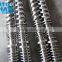 Conical twin screw and barrel for extruder machine