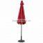 Hot Sale Outdoor Steel Frame Patio Solar Umbrella with LED light