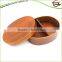 High quality oval leakproof wood lunch box bento