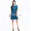 Lady Fashion With Picture Summer For Western Party Wear Cloth Woman Dress