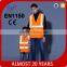 children adult 100%polyester high visibility warning reflective safety vest