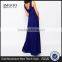 MGOO Hot Selling OEM/ODM Custom Logo Blue Maxi Dress Elegant Evening Vestidos Women Chiffon Clothing #25206029
