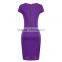 2016 high quality short sleeve cut-out design summer women dress