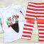 Children's Girls Xmas Outfit Deer Pattern Outfit Ruffle Kids Christmas Clothes