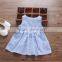 Dresses summer baby vest skirt thin section child plaid small fresh princess dress