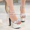 zm50324b summer new style chunky heels ladies sandal 14cm women shoes high heels