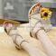 zm50223b women sandals new design roman fashion wedge ladies shoes