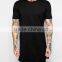 NEW ARRIVAL Euro style Hip Hop Men's Longline T shirt short sleeve Men tall blank T shirt. Logo Customized