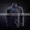 Custom Cheap Men Black Casual Business Polyester Softshell Jackets