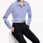 2015 Perfect Top Shirting top fashion ladies office wear royal indigo color models formal blouse designs for office