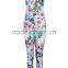 New arrival womens fitted sexy Floral Printed Jumpsuit deep v neck clothing