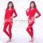 Bamboo Fiber Women Thermal Undergarment Designed Jacquard Rounded