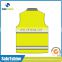 High visibility reflective safety yellow winter jacket vest