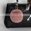 Popular handmade artificial fur pompon keychain much color fluffy ball bag hang promotion gift