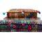Wholesale Sari Patchwork Floor Pillows Square Handmade Ottoman