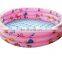PVC Inflatable Round 3-Ring Fish Printed Baby Bath Pool