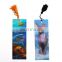 Wholesale price animation effect 3d animal design custom bookmarks with tassels