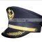 captain hat with normal embroidery visor for seaman