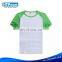 Factory Wholesale Cotton Sport Colorful shoulder Printed Blank Tshirt for Famliy