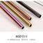 ECO-friendly stainless steel 304 reusable metal rose gold straws, rainbow drinking straws