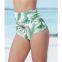 Swimwear     Wholesale Price Women Sexy High Waisted Bathing Swimsuit Print Bikini Strapless Two Pieces Swimwear Women