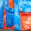 Blue Orange Waterproof tarpaulin Plastic Tarp Anti-aging