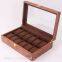 New Design Luxury 12 slots High Quality WoodenWatch Box Watch Boxes Cases