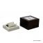 Pin Lock Design Wood Grain Paper Multiinsert Luxury Box Men Watch Package Gifts Boxe With Metal Logo Plate