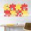 Factory OEM product 3d felt wall sticker