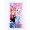 Custom high quality 100% cotton beach towel cartoon reactive print beach towel with Frozen pattern