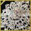 Clear Silver Crystal Diamante Rhinestone Brooch For Wedding dress FB024
