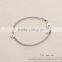 2015 fashion jewelry seed bead bracelet with alloy letter charm bracelet