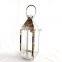 Wholesale Stainless Steel Lantern Heat Resistant Metal Gold Glass Candle Holder