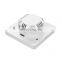 WiFi ZigBee Blue Tooth remote Smart Switch Voice Timing Control EU Standard 3 gang white Button Wall Switch Panel with Frame