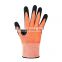 Hot selling 15G A5 Cut Resistant Gloves Foam Nitrile on Palm with Reinforced on Thumb Crotch work safety garden glove