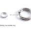 Round shape double double ring rolling fishing swivel snap