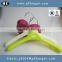 HA7007 best quality cheap jacket hanger antislip colored plastic hanger                        
                                                                                Supplier's Choice
