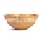 Modern Style Amazon Hot sale design ecofriendly natural round bamboo salad bowl