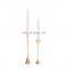 K&B Gold Candlestick Holder Set of 2 Taper Candle Holders Modern Metal Lantern Candle Holder