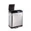 Modern rectangle two compartments stainless steel household recycling pedal bin Soft closing trash can
