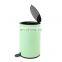 Color powder coating new design trash can lid cover soft close pedal bin hotel waste bin