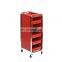 Professional cosmetic hairdressing beauty salon trolley cart