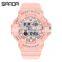 SANDA Fashion Ladies Sports Watch Military Waterproof Watch Analog Digital Watch Ladies Clock Casual Relogio Feminino 3037