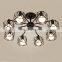 Individual Decorative Vintage Industrial Style Chandelier Circle Metal Cage Ceiling Light