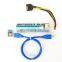 Ver 008c Pci-e 1x To 16x Usb 3.0 Wire Square Riser 6 Pin For Gpu