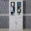 RAL 7035 glass door metal display bookcase office filing cabinet metal file cabinet for office use