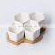 Wholesale Modern Mini White Ceramic Small Cactus Planter Pot Succulent Stand Flower Pots